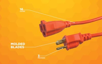 Image showing  25 ft. Outdoor 16/3 Light-Duty Extension Cord