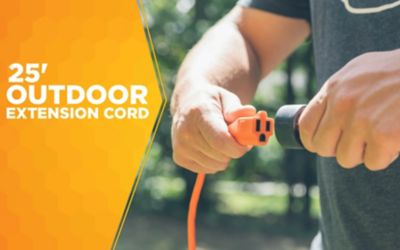 Image showing 5 th Southwire 25 ft. Outdoor 16/3 Light-Duty Extension Cord
