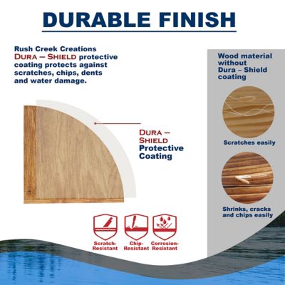 Image showing  10-Fishing Rod Holder Corner Storage Rack with Stress-Free Assembly, American Cherry