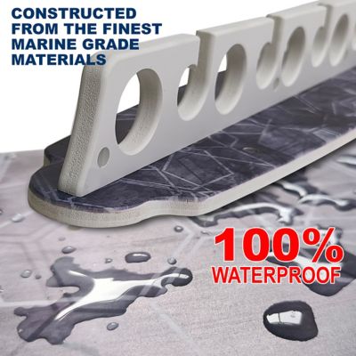 Image showing  11-Rod Saltwater Fishing Rod Wall Rack, Gray