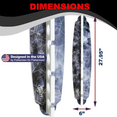 Image showing  11-Rod Saltwater Fishing Rod Wall Rack, Gray