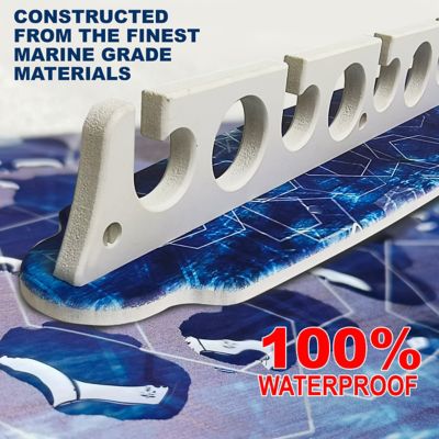 Image showing  11-Rod Saltwater Rod Wall Rack, Blue