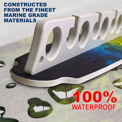 Image showing  11-Rod Saltwater Fishing Rod Wall Rack, Mahi