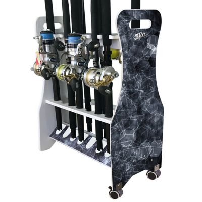 Rush Creek Creations 16-Rod Saltwater Rolling Rod Rack