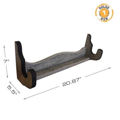 Image showing  1-Gun Wall Rack, Barn Wood