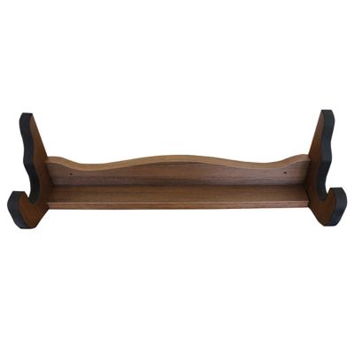 Rush Creek Creations Single Gun Wall Rack, Dark Walnut