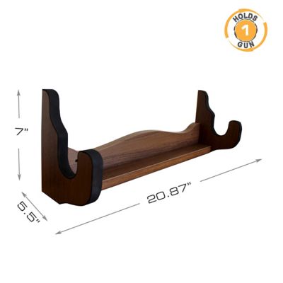 Image showing  1-Gun Wall Rack, Dark Walnut