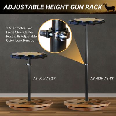 Image showing  12 Long Gun 14.08 cu. ft. Adjustable Height Spinning Storage Rack