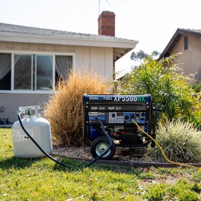 Image showing  5,500/4,500-Watt Dual-Fuel Portable Generator, CO Alert