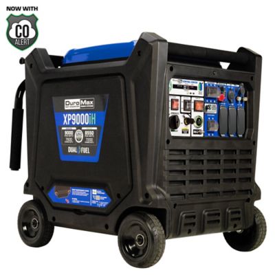 DuroMax 7,600-Watt Dual Fuel Digital Inverter Hybrid Portable Generator With the ability to run it on both types of fuel we can go for days without worry