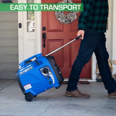 Image showing 7 th DuroMax 3,200/1,800-Watt Dual-Fuel Digital Inverter Hybrid Portable Generator