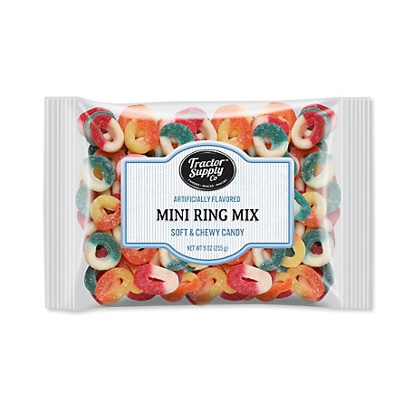 Tractor Supply Mini Gummy Rings Candy, 9 oz. Bag