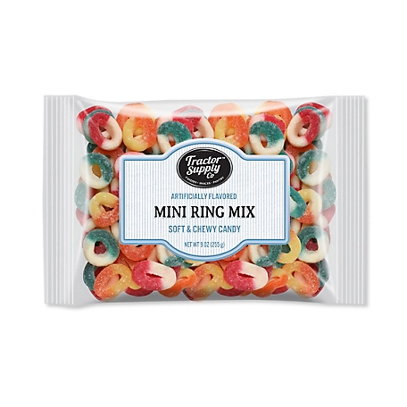 Tractor Supply Mini Gummy Rings Candy, 9 oz. Bag