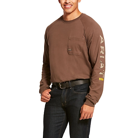 Ariat Men's Rebar Cotton Strong Graphic Long Sleeve Work T-Shirt
