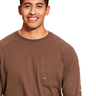 Image showing  Men's Rebar Cotton Strong Graphic Long-Sleeve Work T-Shirt