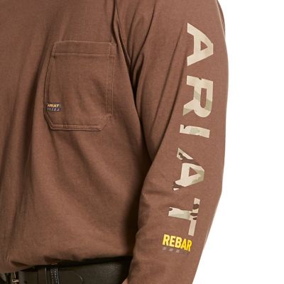 Image showing  Men's Rebar Cotton Strong Graphic Long-Sleeve Work T-Shirt