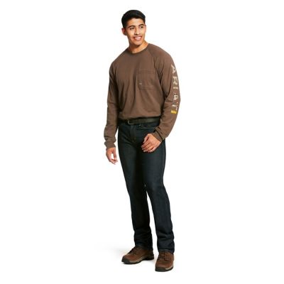 Image showing  Men's Rebar Cotton Strong Graphic Long-Sleeve Work T-Shirt
