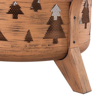 Image showing 8 th Sunjoy 30 in. Outdoor Wood-Burning Fire Pit, Patio Tree Motif Round Steel Fire Pit Large Fire Pits for Outside