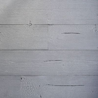 Image showing  Peel and Stick Wood Wall Cladding, 5 in. x 46.5 in., Pewter, 10 pc.