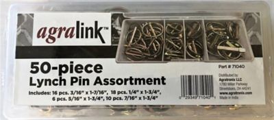 thumbnail image 2 of Sparex 50pc Assorted Linch Pin & Grip Clip Pack - Zinc Plated For Tractor, Plant, Digger 2 of 4