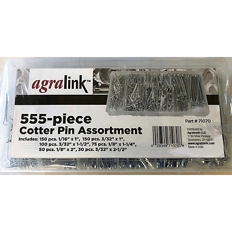 AgraTronix Assorted Agralink Cotter Pins, 555-Pack