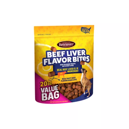 Retriever Beef Liver Flavored Dog Training Treats 20 oz. Dog Soft & Chewy Treats