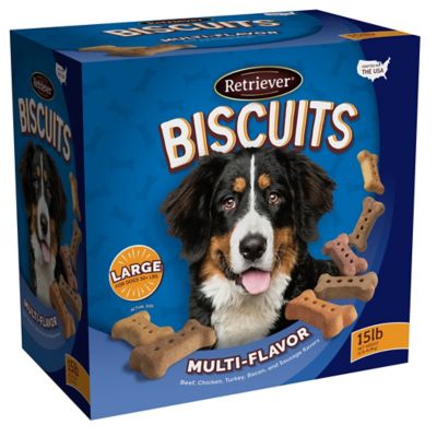 Retriever Multi-Flavor Biscuit Dog Treats, 15 lb.