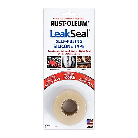 Rust-Oleum 10 ft. LeakSeal Self-Fusing Silicone Tape, Translucent