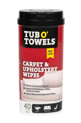 Tub O' Towels Heavy Duty Carpet and Upholstery Wipes, 40 ct., TW40-CP