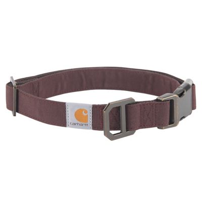 Carhartt Adjustable Nylon Duck Dog Collar, Deep Wine