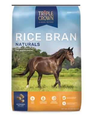 Triple Crown Rice Bran Naturals Horse Supplement, 40 lb. Bag
