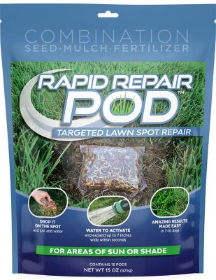 Rapid Repair Pod 15 oz. Sun and Shade Lawn Spot Grass Seed Repair Pods