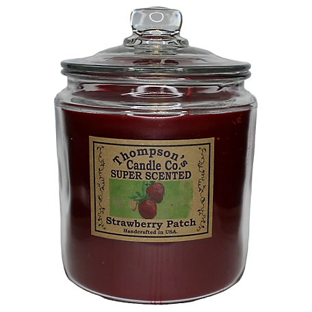 Thompson's Candle Co. Strawberry Patch Super Scented 60 oz. 3 Wick Heritage Jar Candle