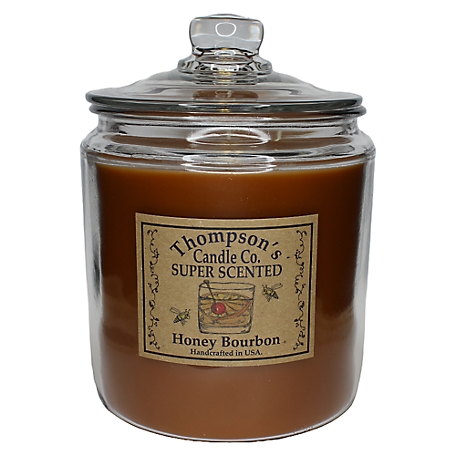 Thompson's Candle Co. Honey Bourbon Super Scented 60 oz. 3-Wick Heritage Jar Candle