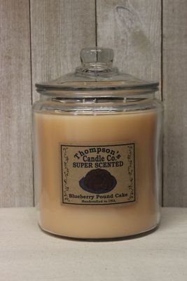 Thompson's Candle Co. Blueberry lb. Cake Scented 3-Wick Heritage Jar Candle, 60 oz.