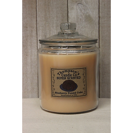 Thompson's Candle Co. Blueberry lb. Cake Scented 3-Wick Heritage Jar Candle, 60 oz.