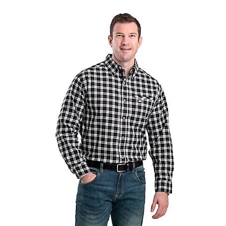 Berne Men's Foreman Flex Long Sleeve Button Down Shirt