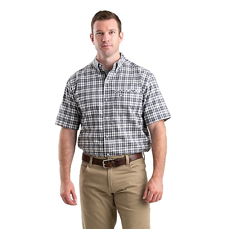 Berne Men's Foreman Flex Short Sleeve Button Down Shirt