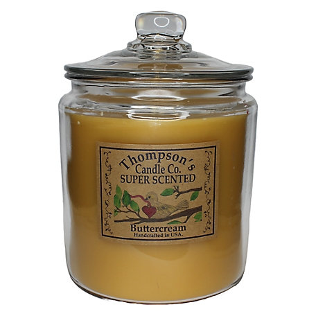 Thompson's Candle Co. Buttercream Scented 3-Wick Heritage Jar Candle, 60 oz.