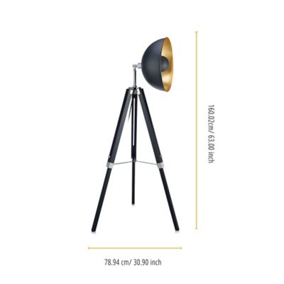 Image showing  Versanora Fascino Tripod Floor Lamp, 63 in.