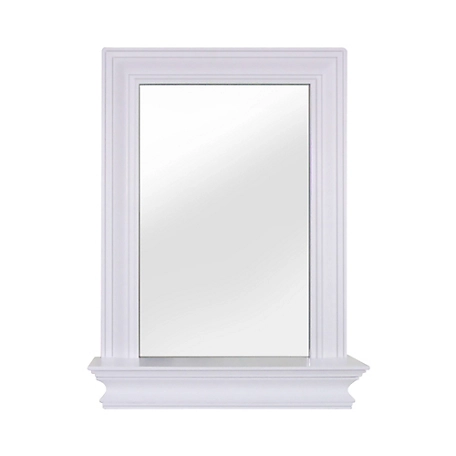 Elegant Home Fashions Stratford Wall Mirror with Shelf, 5 in. x 18 in. x 24 in.