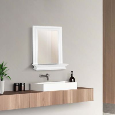 Image showing 5 th Elegant Home Fashions Stratford Wall Mirror with Shelf, 5 in. x 18 in. x 24 in.