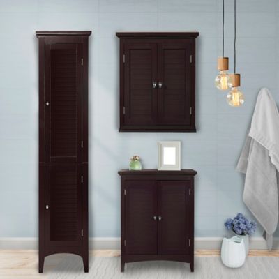 Image showing  63 in. 2-Door Glancy Wooden Tall Tower Storage Cabinet