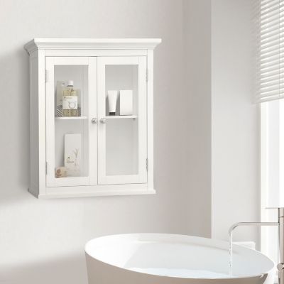 Image showing  7 in. x 20 in. x 24 in. Wooden Madison Wall Cabinet with 2 Doors