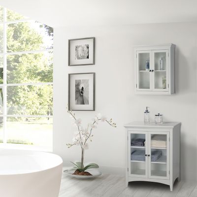 Image showing  7 in. x 20 in. x 24 in. Wooden Madison Wall Cabinet with 2 Doors