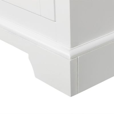 Image showing  St. James Freestanding Floor Cabinet with 2-Doors, Sleek White Finish