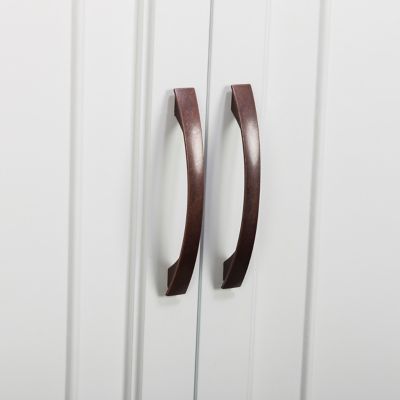 Image showing 6 th Elegant Home Fashions St. James Freestanding Floor Cabinet with 2-Doors, Sleek White Finish