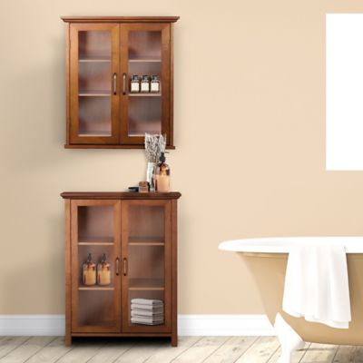 Image showing  8.5 in. x 20.5 in. x 24 in. MDF Avery Wall Cabinet with 2 Doors