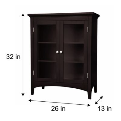 Image showing  2-Door Madison Wooden Floor Cabinet, 13 in. x 26 in. x 32 in.