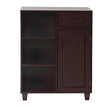 Elegant Home Fashions Catalina Wooden Floor Cabinet with Storage Drawer
